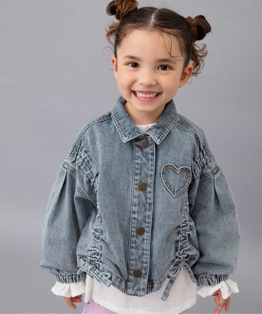 日本童裝 BREEZE 牛仔短外套 80-140cm 女童款 秋季 OUTERWEAR