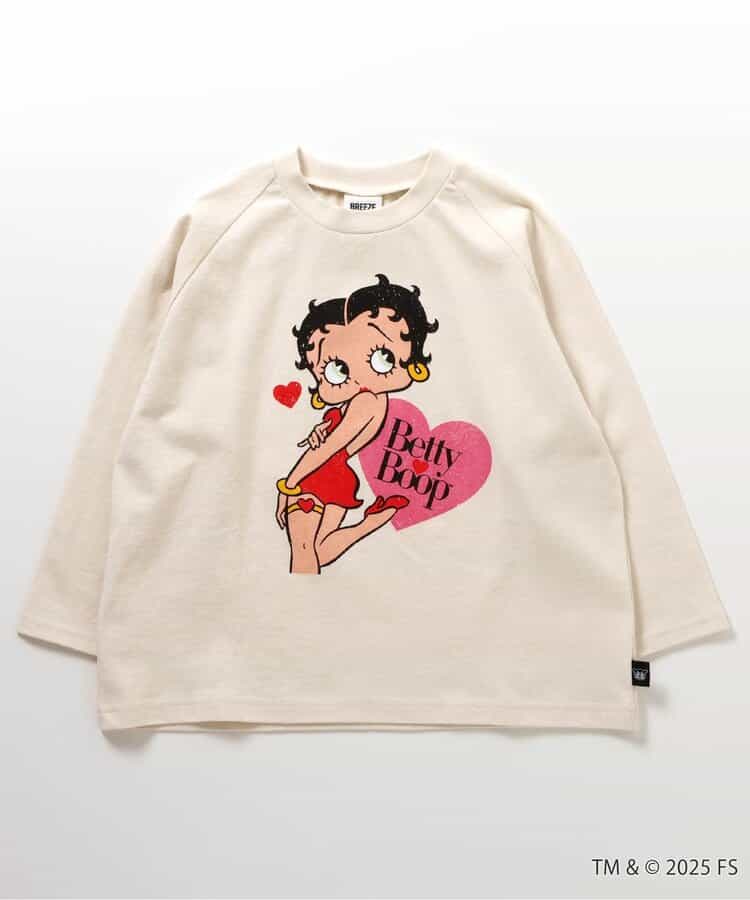 日本童裝 BREEZE x Betty Boop 印花上衣 80-140cm 女童款 秋季 TOPS