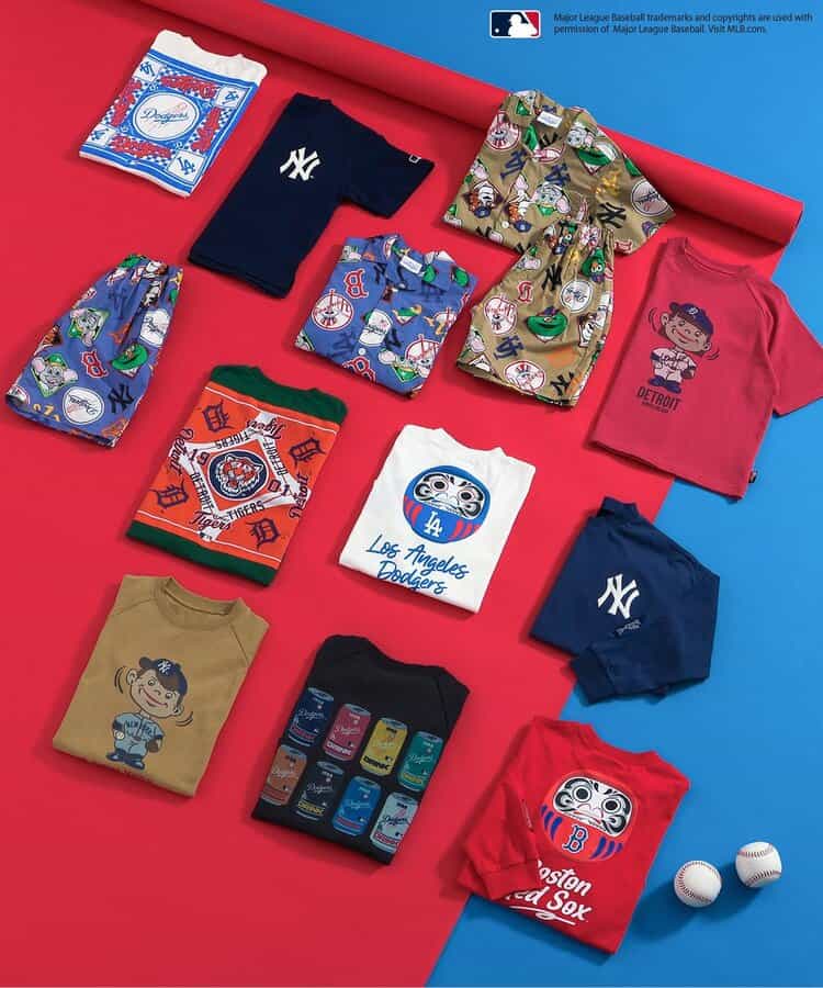 BREEZE x MLB Daruma Print Top (90-150cm) for Boys (Summer)