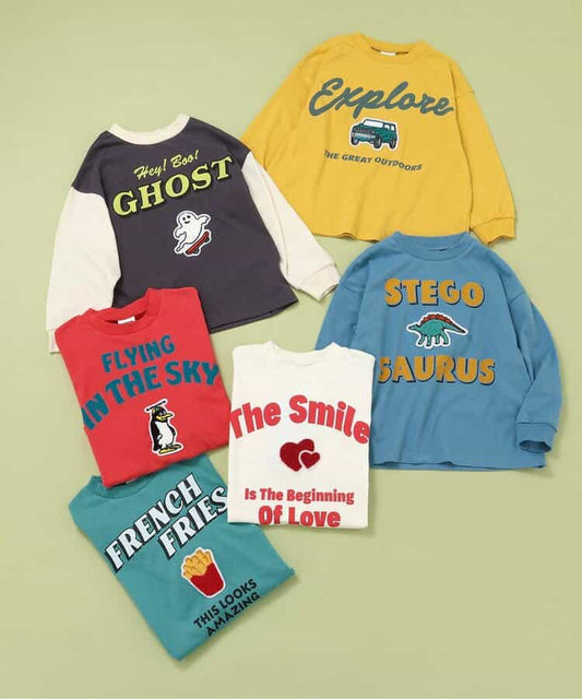 日本童裝 BREEZE 印花上衣 80-140cm 男童款/女童款 秋季 TOPS