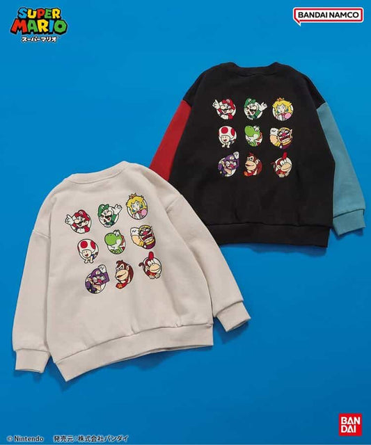 日本童裝 BREEZE x SuperMario 印花衛衣 100-150cm 男童款 秋季 TOPS