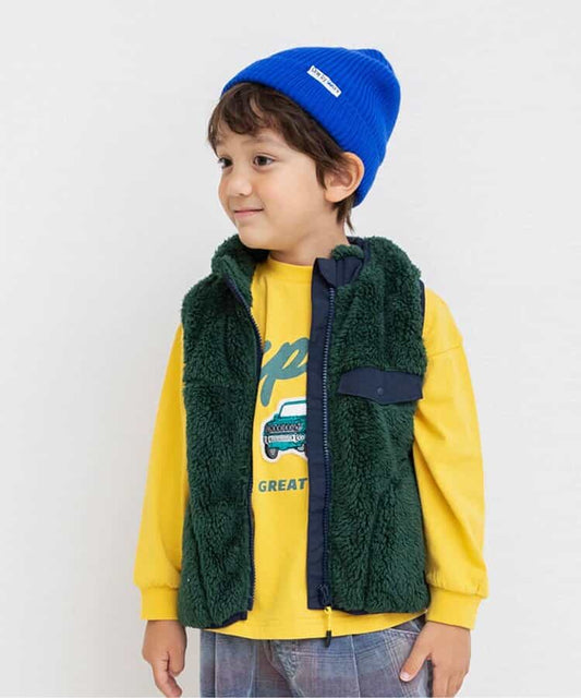 日本童裝 BREEZE 毛毛背心外套 90-160cm 男童款/女童款 秋季 (適合初秋、香港平均溫度)OUTERWEAR