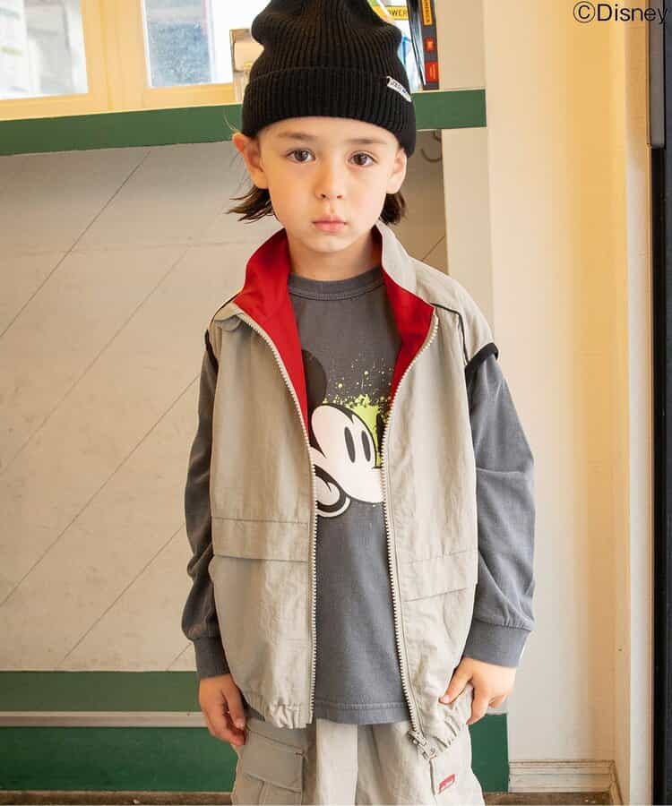 日本童裝 BREEZE 2Way 雙面拉鍊背心 90-160cm 男童款 秋季 OUTERWEAR