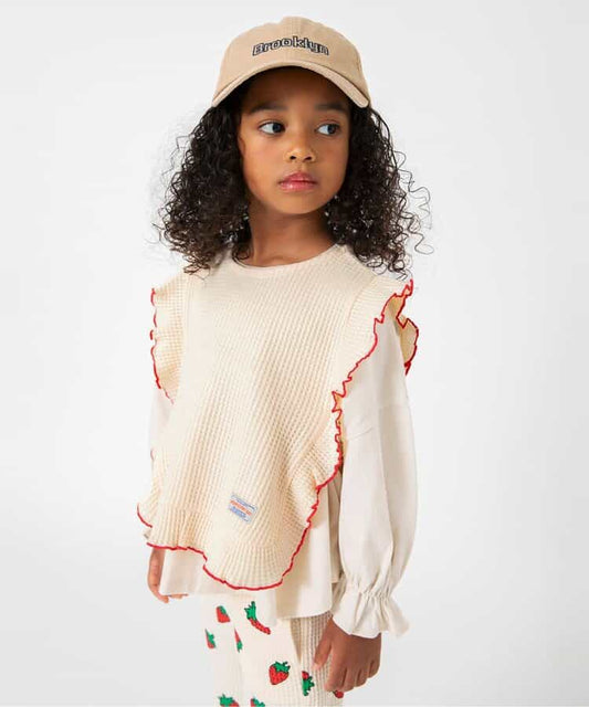 日本童裝 BREEZE 華夫格背心 80-140cm 女童款 秋季 TOPS