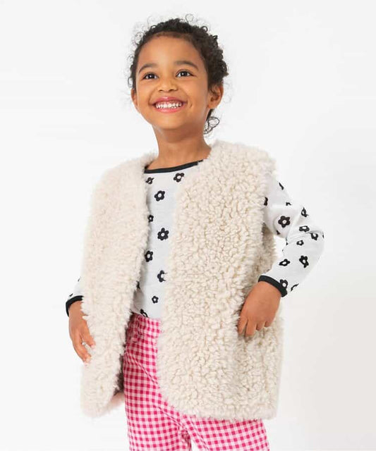 日本童裝 BREEZE 毛毛背心 80-130cm 女童款 秋季 OUTERWEAR