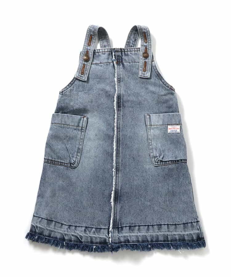 日本童裝 BREEZE 吊帶牛仔裙 80-130cm 女童款 秋季 DRESSES