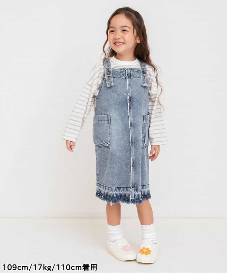 日本童裝 BREEZE 吊帶牛仔裙 80-130cm 女童款 秋季 DRESSES