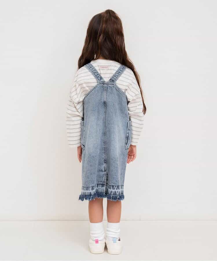 日本童裝 BREEZE 吊帶牛仔裙 80-130cm 女童款 秋季 DRESSES