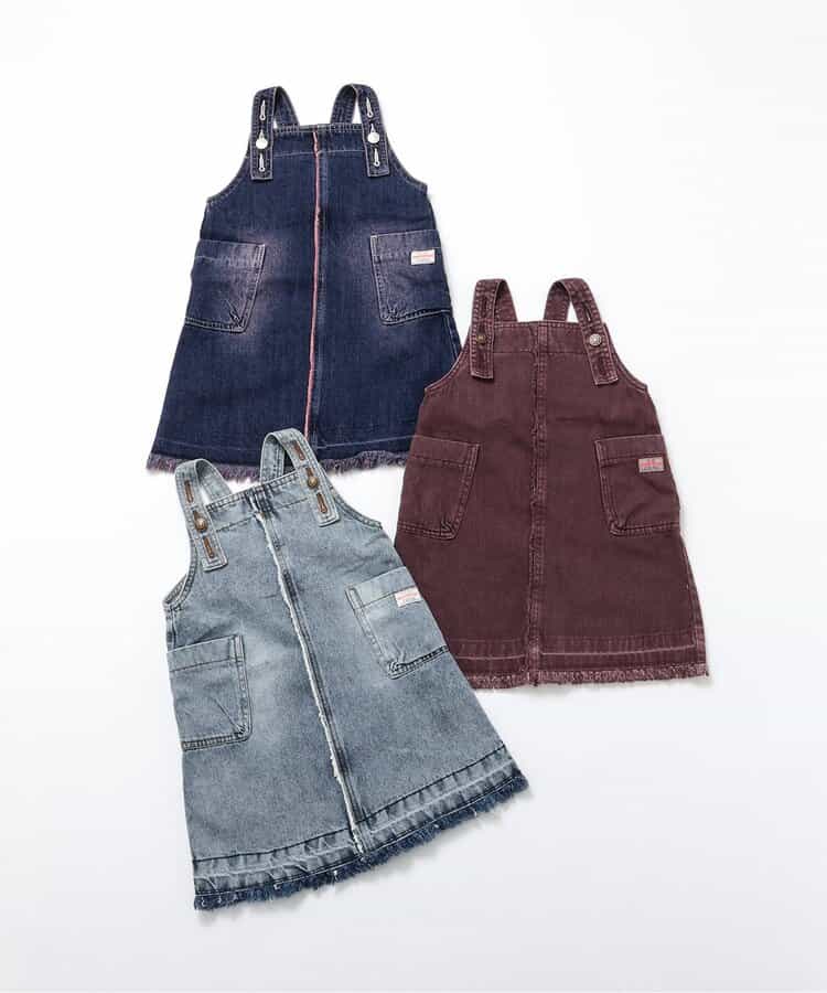 日本童裝 BREEZE 吊帶牛仔裙 80-130cm 女童款 秋季 DRESSES