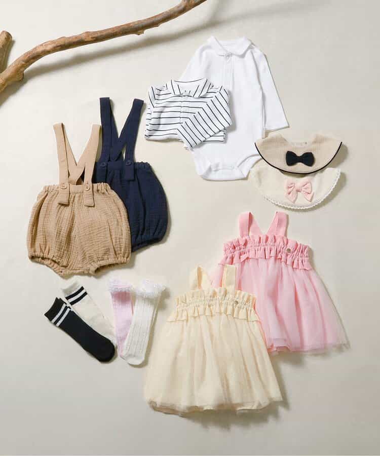 日本童裝 BREEZE 網紗連身裙 70-80cm 女童款 初生嬰兒 秋季 DRESSES