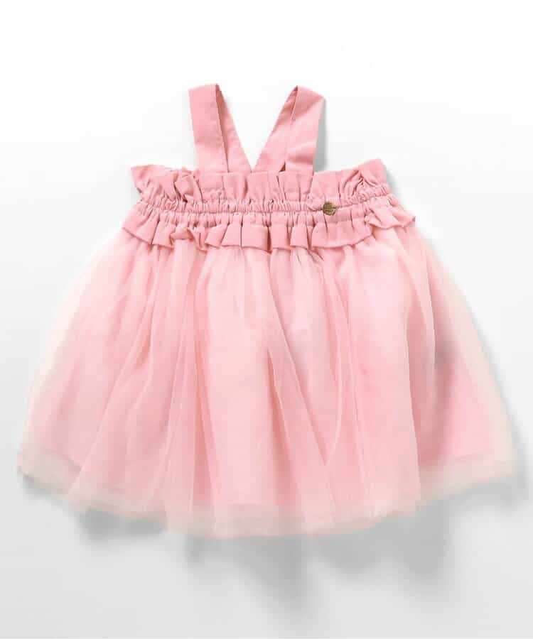 日本童裝 BREEZE 網紗連身裙 70-80cm 女童款 初生嬰兒 秋季 DRESSES