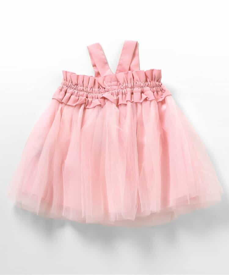 日本童裝 BREEZE 網紗連身裙 70-80cm 女童款 初生嬰兒 秋季 DRESSES