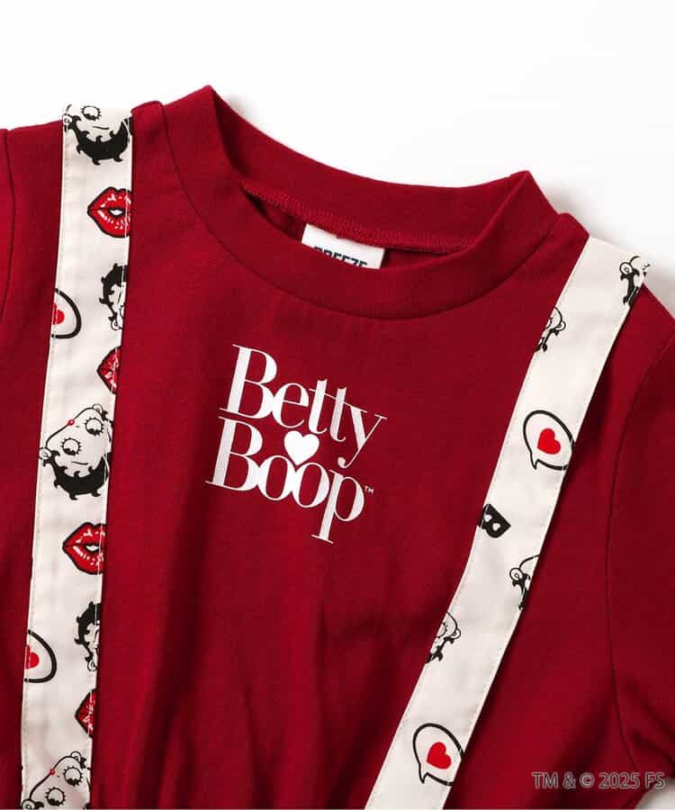 日本童裝 BREEZE x Betty Boop 假兩件連身裙 80-140cm 女童款 秋季 DRESSES