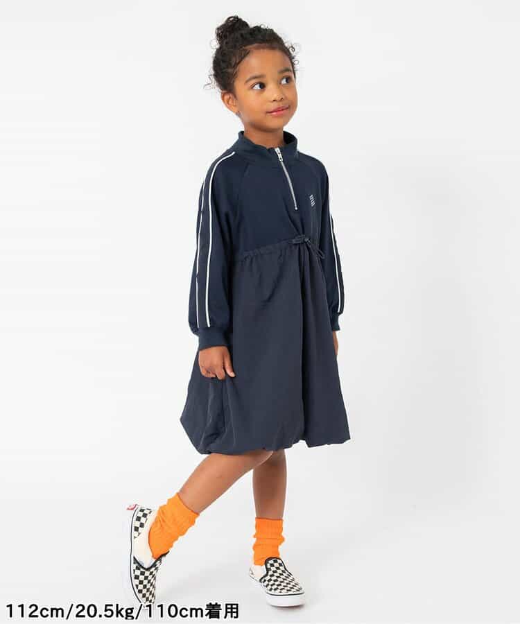 日本童裝 BREEZE 皺褶泡泡連身裙 80-140cm 女童款 秋季 DRESSES