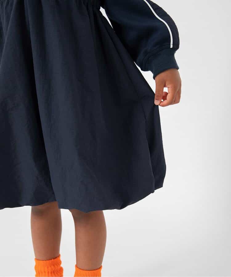 日本童裝 BREEZE 皺褶泡泡連身裙 80-140cm 女童款 秋季 DRESSES