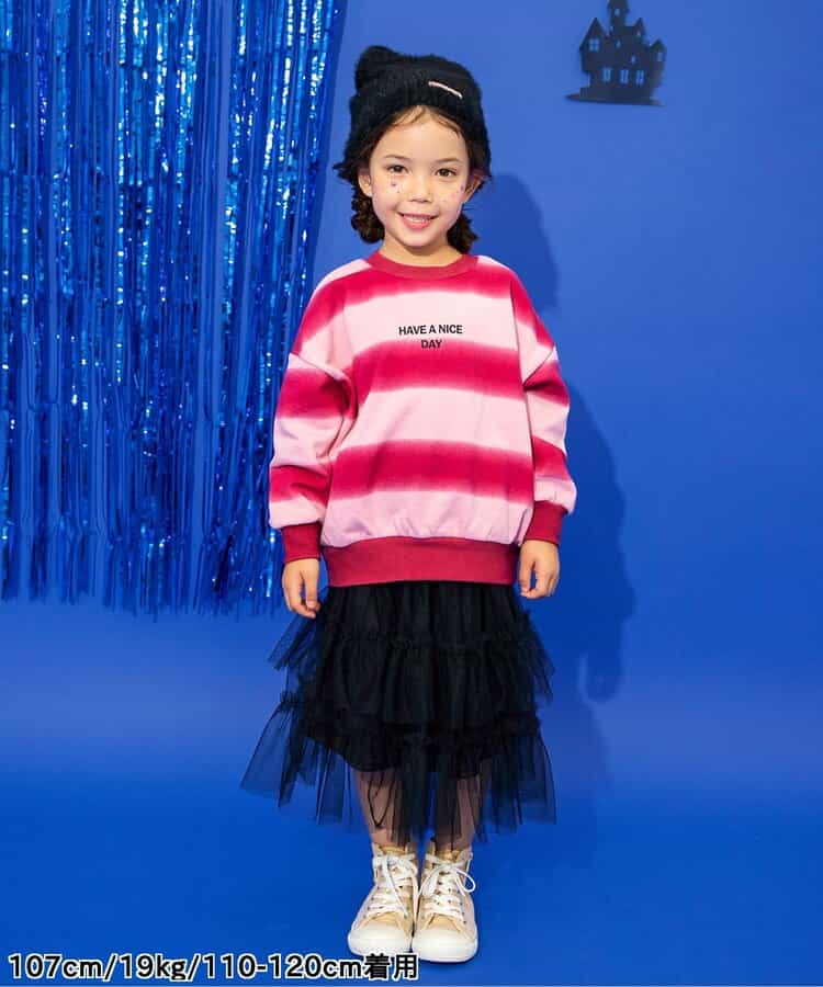 日本童裝 BREEZE 不對稱薄紗裙 80-140cm 女童款 秋季 SKIRTS