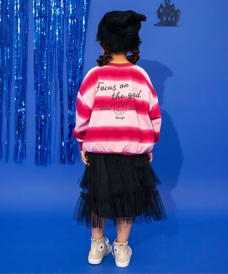 日本童裝 BREEZE 不對稱薄紗裙 80-140cm 女童款 秋季 SKIRTS