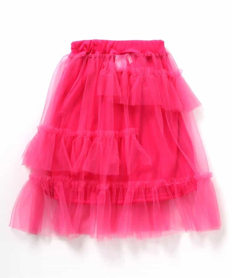 日本童裝 BREEZE 不對稱薄紗裙 80-140cm 女童款 秋季 SKIRTS