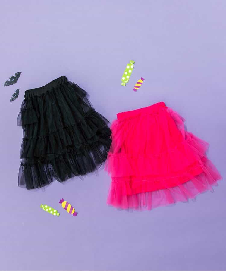 日本童裝 BREEZE 不對稱薄紗裙 80-140cm 女童款 秋季 SKIRTS