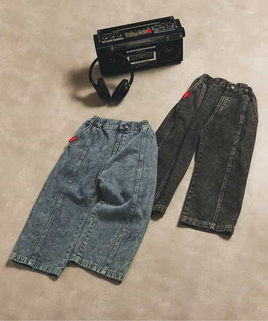 日本童裝 BREEZE 寬鬆牛仔長褲 90-160cm 男童款 秋季 PANTS