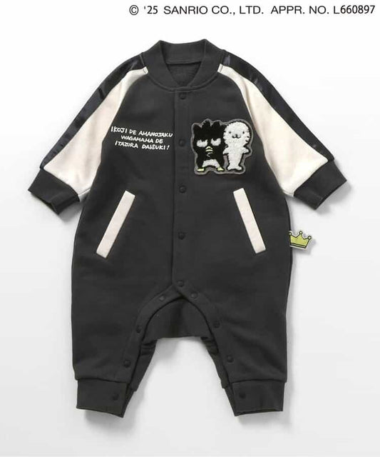 日本童裝 BREEZE x Sanrio 棒球風連衣 70-80cm 男童款/女童款 初生嬰兒 秋季 Jumpsuit