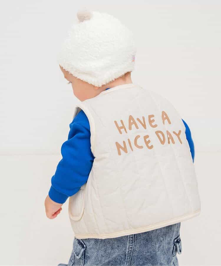 日本童裝 BREEZE 夾棉背心 80cm 男童款 初生嬰兒 秋季 OUTERWEAR