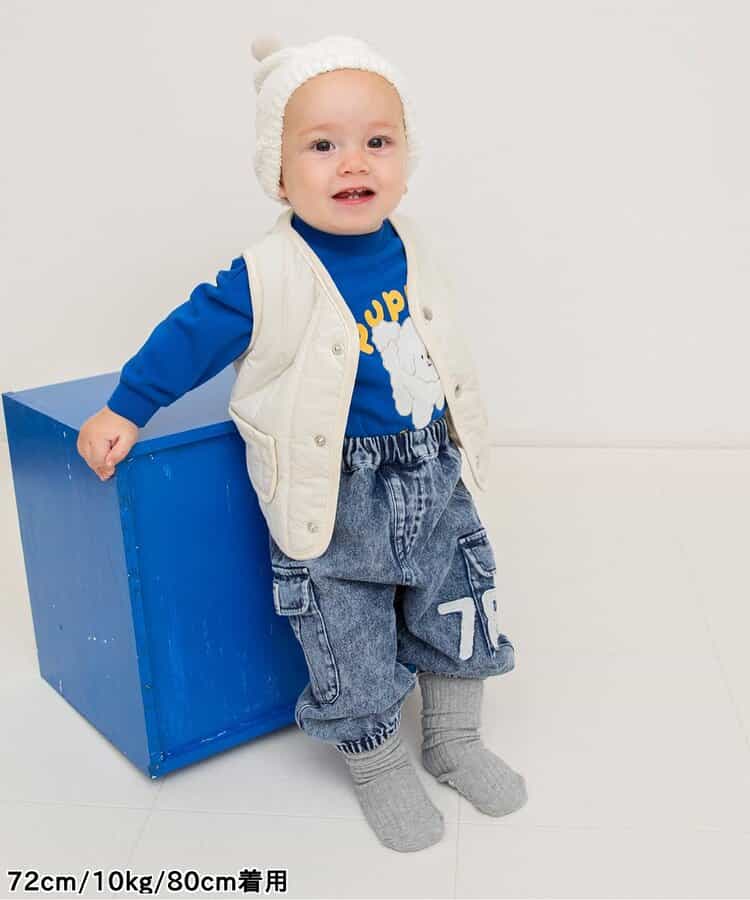 日本童裝 BREEZE 夾棉背心 80cm 男童款 初生嬰兒 秋季 OUTERWEAR