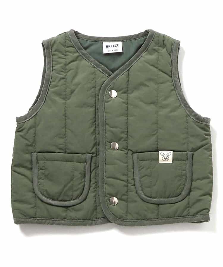 日本童裝 BREEZE 夾棉背心 80cm 男童款 初生嬰兒 秋季 OUTERWEAR