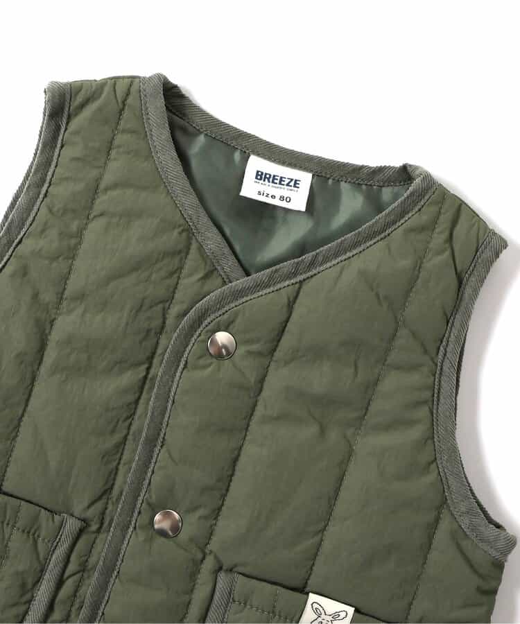 日本童裝 BREEZE 夾棉背心 80cm 男童款 初生嬰兒 秋季 OUTERWEAR