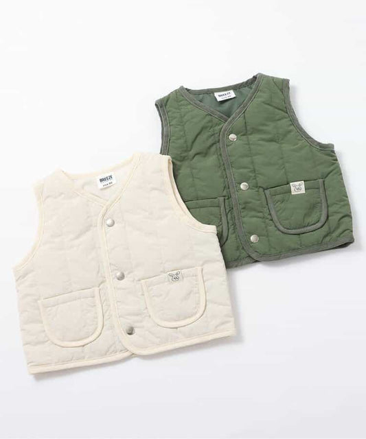日本童裝 BREEZE 夾棉背心 80cm 男童款 初生嬰兒 秋季 OUTERWEAR