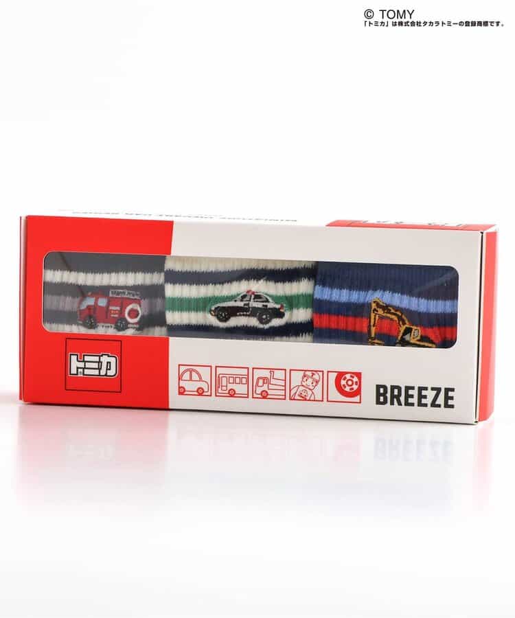 BR#22EE x TOMICA Socks (3 pairs, 10-18cm) - Direct from Japan