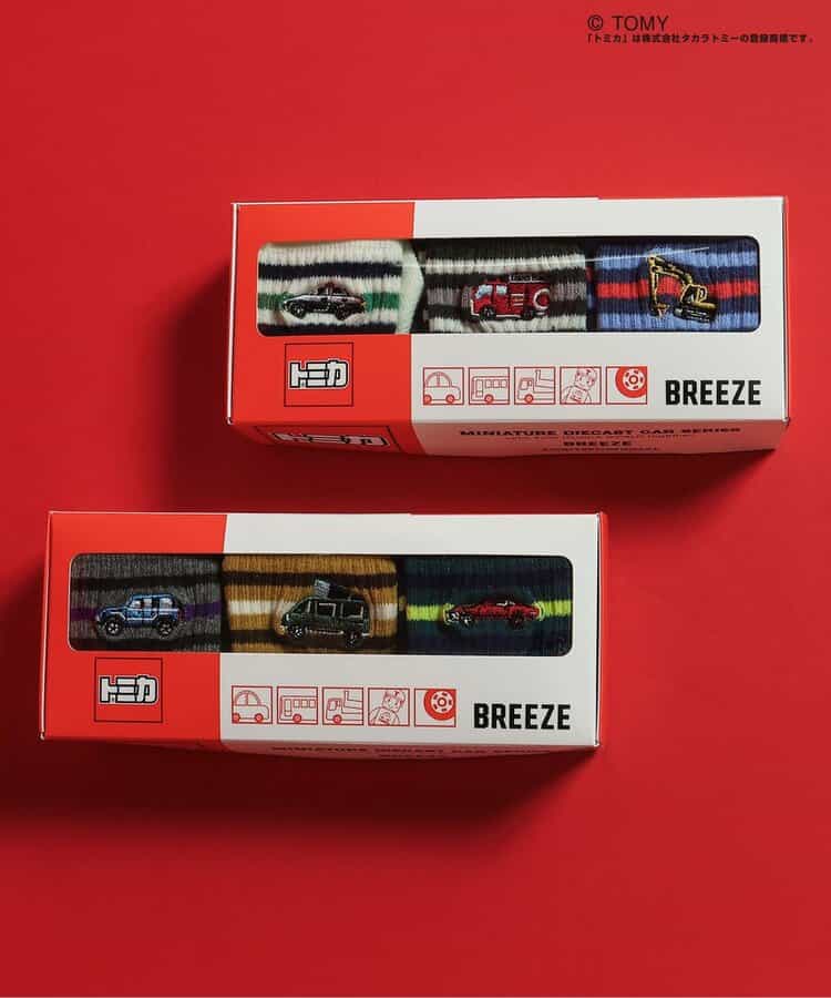 BR#22EE x TOMICA Socks (3 pairs, 10-18cm) - Direct from Japan