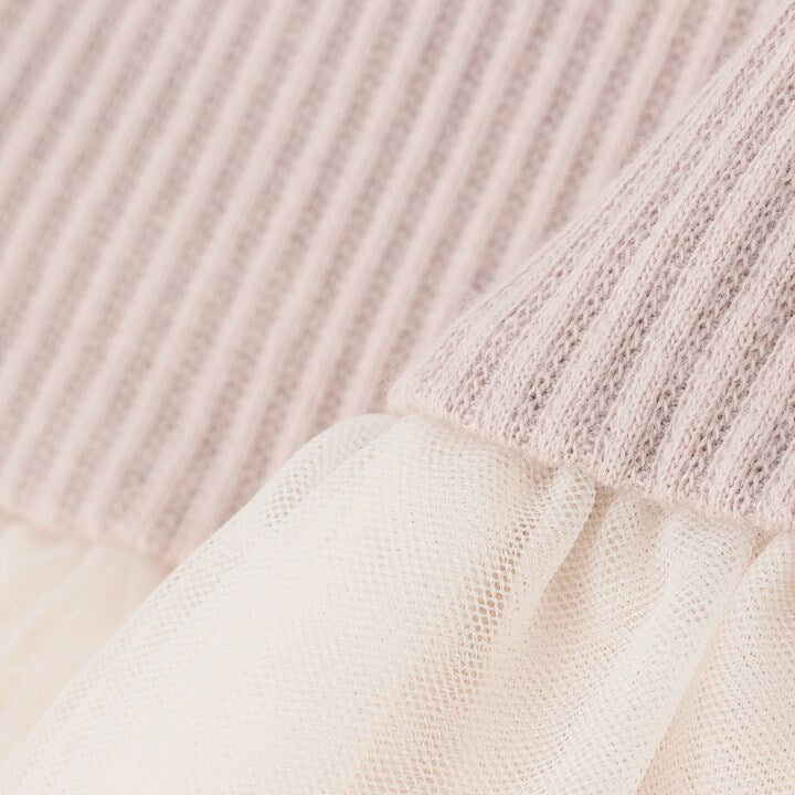 日本童裝 pe#main 薄紗花邊長袖上衣 80-130cm 女童款 秋季 TOPS