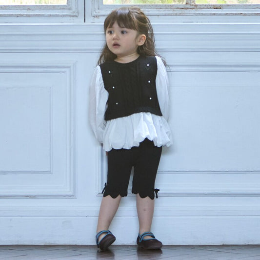 日本童裝 pe#main 針織緊身褲 80-130cm 女童款 秋季 PANTS