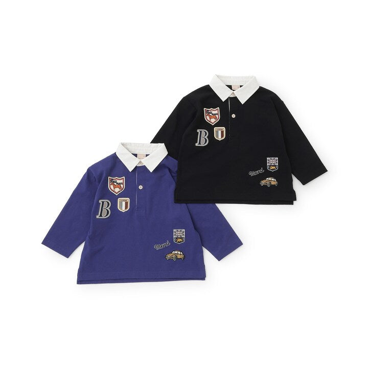 日本童裝 pe#main 橄欖球polo衫 80-130cm 男童款 秋季 TOPS