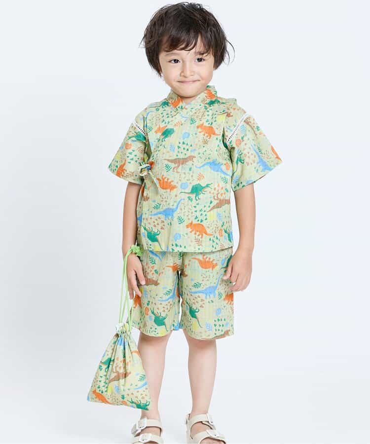 Japanese Ampersand Jinbei Pouch Japanese Kimono 80-140cm Boys Summer Other Brands Children's Clothing TOPS PANTS Japanese Summer Festival Special