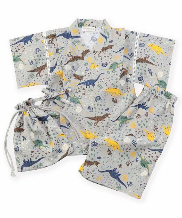 Japanese Ampersand Jinbei Pouch Japanese Kimono 80-140cm Boys Summer Other Brands Children's Clothing TOPS PANTS Japanese Summer Festival Special