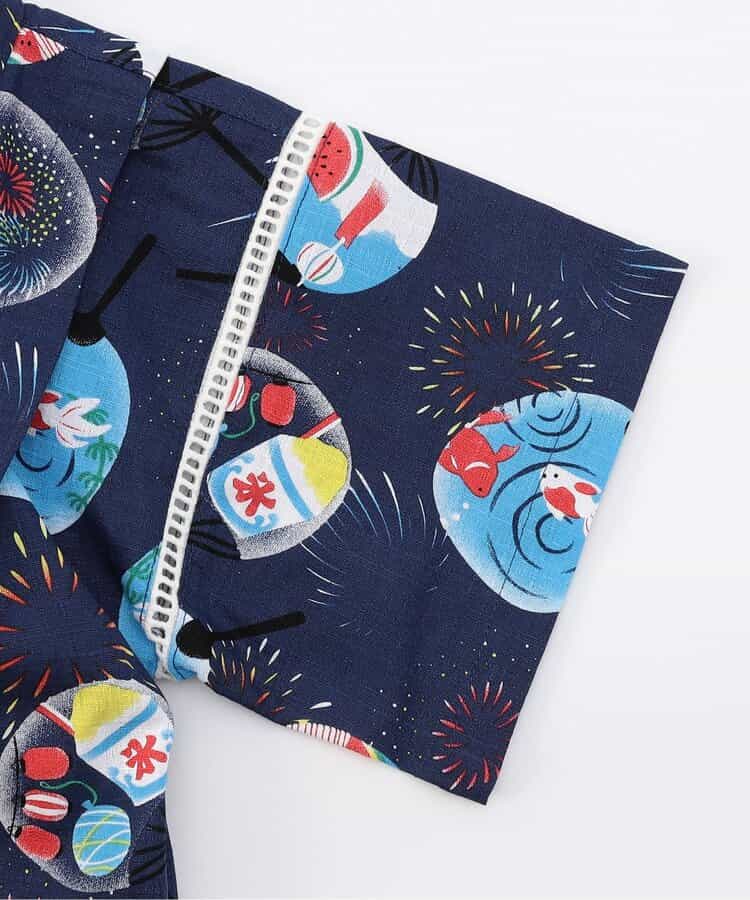 Japanese Ampersand Jinbei Pouch Japanese Kimono 80-140cm Boys Summer Other Brands Children's Clothing TOPS PANTS Japanese Summer Festival Special