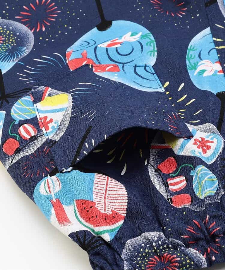 Japanese Ampersand Jinbei Pouch Japanese Kimono 80-140cm Boys Summer Other Brands Children's Clothing TOPS PANTS Japanese Summer Festival Special