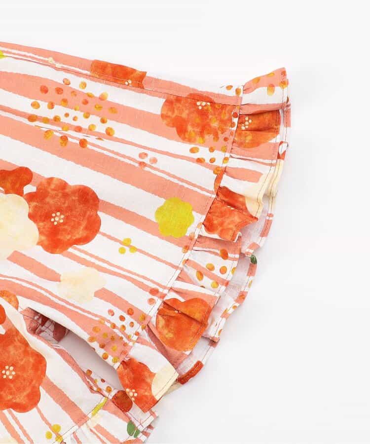 Japanese Ampersand Jinbei Ren Pouch Japanese Kimono 80-140cm Girls Summer Other Brands Children's Clothing TOPS PANTS Japanese Summer Festival Special