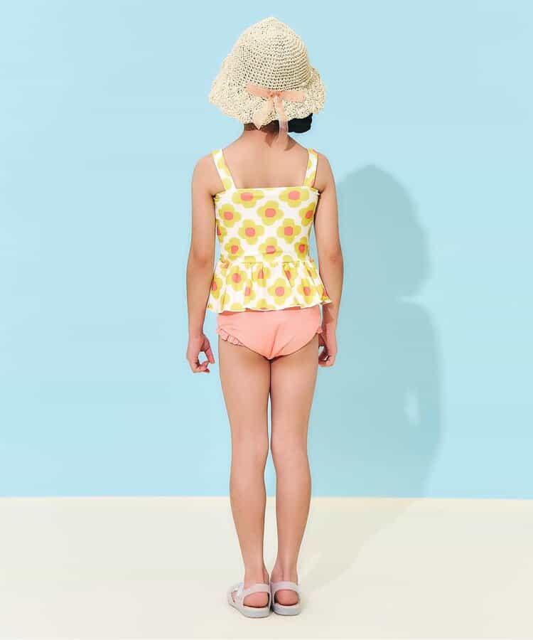 Ampersand UV-Proof Two-Piece Swimsuit (Direct from Japan) 80-140cm Girls' Summer Swimsuit Special