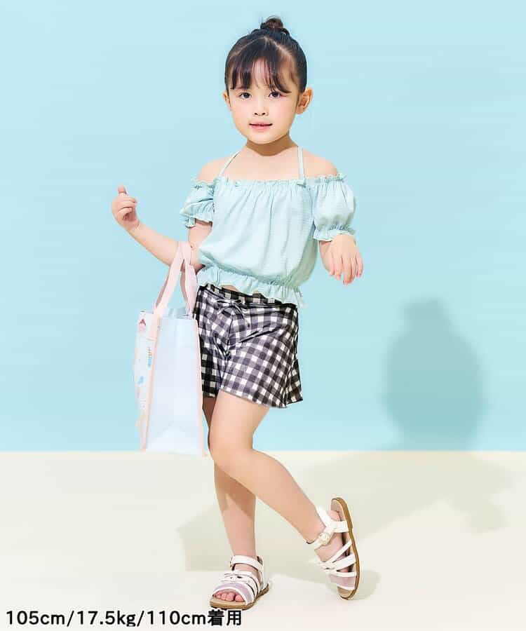 Ampersand UV-Proof Two-Piece Swimsuit (Direct from Japan) 80-140cm Girls' Summer Swimsuit Special