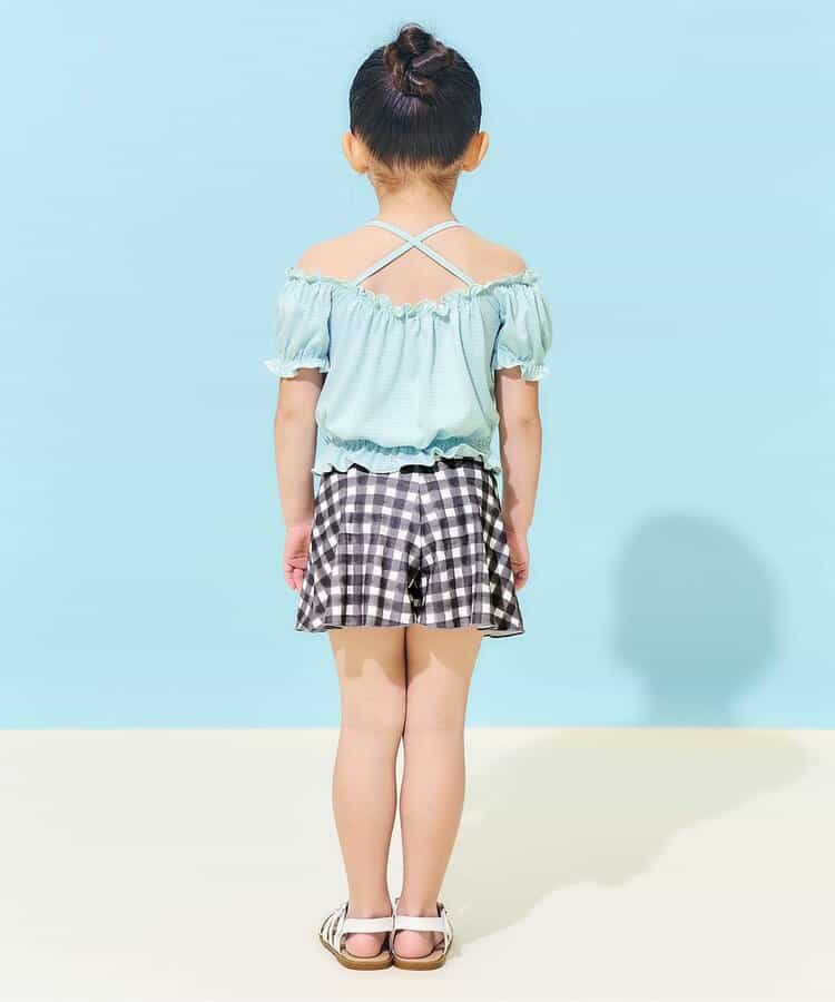 Ampersand UV-Proof Two-Piece Swimsuit (Direct from Japan) 80-140cm Girls' Summer Swimsuit Special