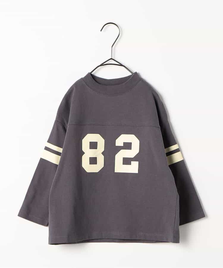 Japanese children's clothing p.prem#r sports style long-sleeved tops 80-140cm boys/girls summer TOPS