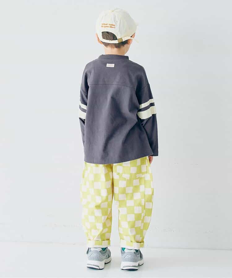 Japanese children's clothing p.prem#r sports style long-sleeved tops 80-140cm boys/girls summer TOPS