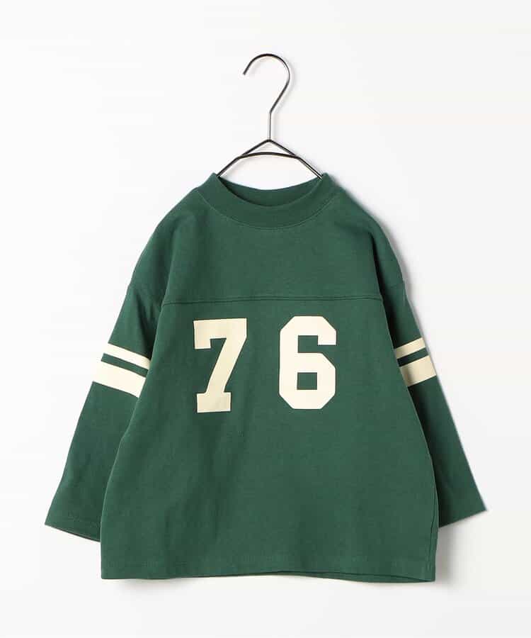 Japanese children's clothing p.prem#r sports style long-sleeved tops 80-140cm boys/girls summer TOPS
