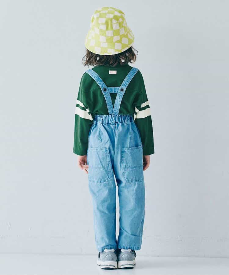 Japanese children's clothing p.prem#r sports style long-sleeved tops 80-140cm boys/girls summer TOPS