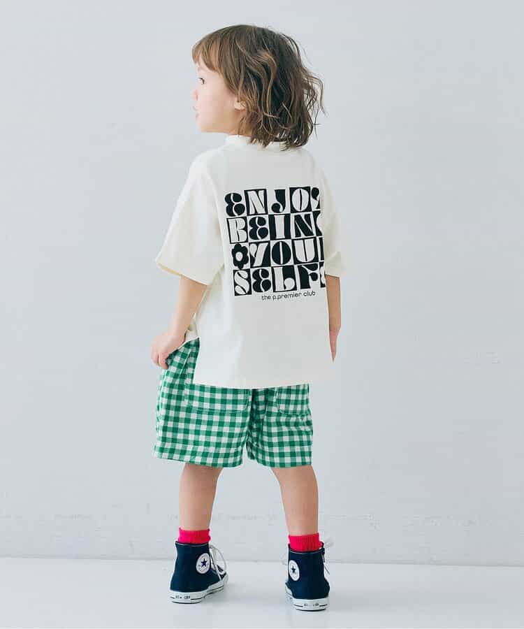Japanese children's clothing p.prem#r cute printed T-shirt 80-140cm boys/girls summer TOPS