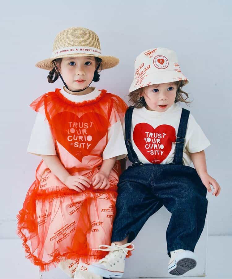 Japanese children's clothing p.prem#r cute printed T-shirt 80-140cm boys/girls summer TOPS