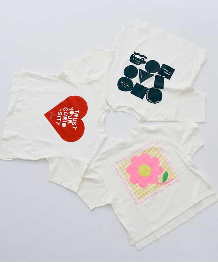 Japanese children's clothing p.prem#r cute printed T-shirt 80-140cm boys/girls summer TOPS
